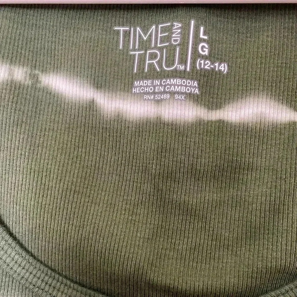 🆕Green Amber Tie Dye Ribbed Tank🆕 - Picture 8 of 8